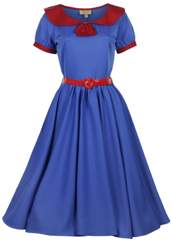 Vintage 1950s Flared Swing Party Evening Dress