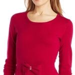 Women's Long-Sleeve Peplum Sweater