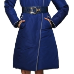 Long Down Jacket with Hood
