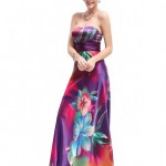 Satin Colorful Dress