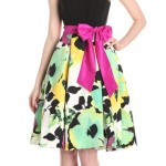 Sleeveless Fit and Flare Printed Dress