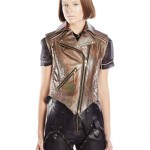 Viktor Luna Women's Hologram Moto Leather Vest