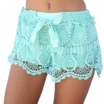 Sexy Elastic Lace Crochet Pants