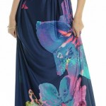 Women's Summer Deep V-Neck Versatile Long Floral Print