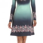 Women's Autumn Ombre Neoprene Dress