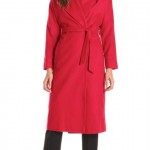 Helene Berman Women's Shawl-Collar Long Wrap Coat