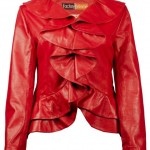 Womens Black or Red or Blue Leather Jacket