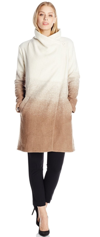 Women's Emerson Ombre Fuzzy Wool-Blend Coat