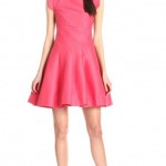 Women's Silk Faille Cap-Sleeve Structured Cocktail Dress