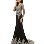 Long Sleeve Mermaid Evening Dress