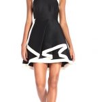 Women's Sleeveless High Neck Structured Dress and Tiered Skirt
