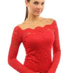 Floral Lace Off Shoulder Twin Set Top