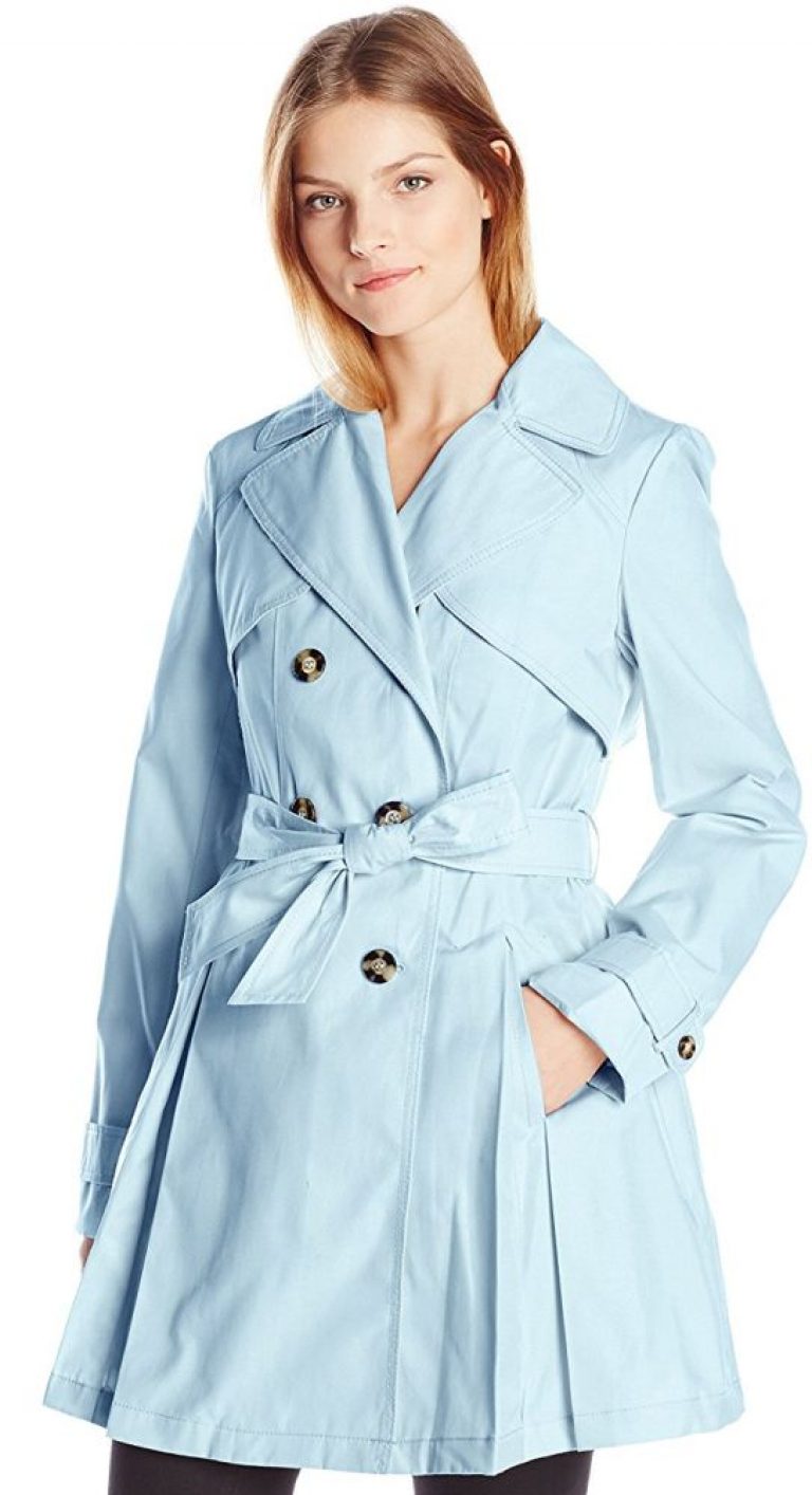 Laundry By Shelli Segal Women’s Double Breasted Classic Trench Raluca