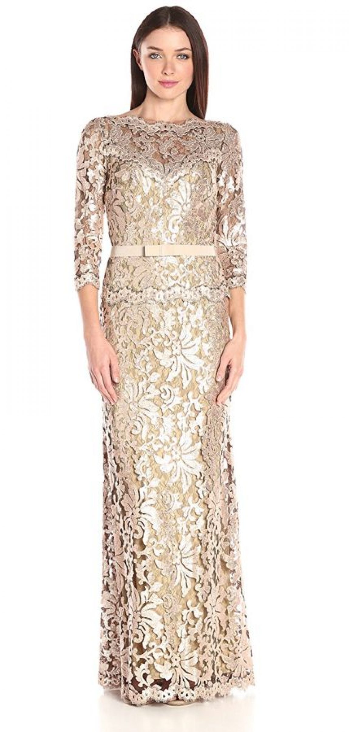 Sequin Embroidered Gown