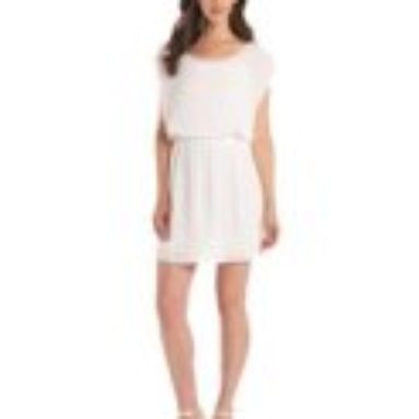 Ella moss Women’s Stella Mini Dress, White, Large