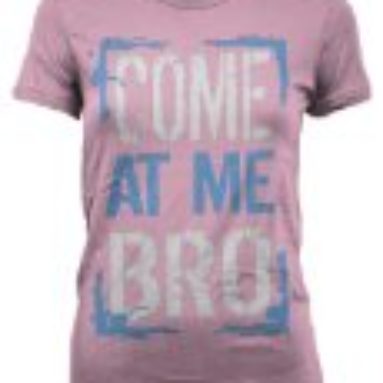 Cybertela Come At Me Bro Junior Girl’s T-shirt (Pink, Small)