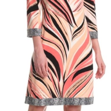 Calvin Klein Women’s Printed Scoop Neck Dress