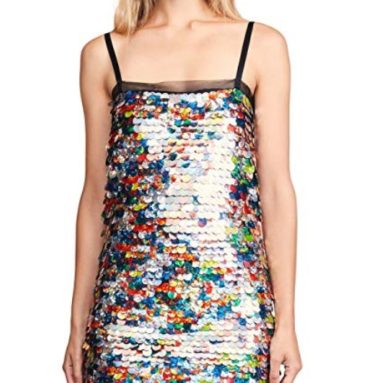 MILLY Women’s Printed Sequin Mini Dress