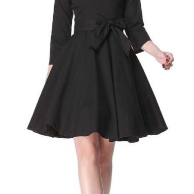 Hepburn 3/4 Sleeve Style Vintage Retro Swing Rockabilly Dresses