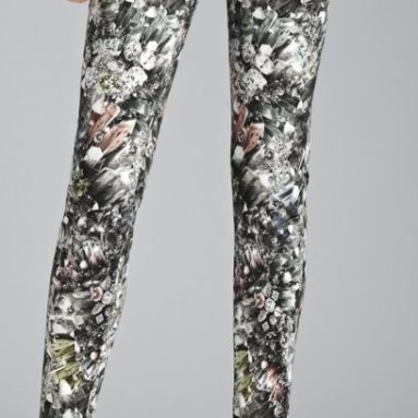 Jeans with Crystal Vision Print