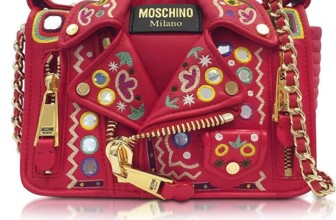 MOSCHINO leather shoulder bag