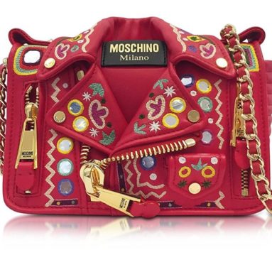 MOSCHINO leather shoulder bag