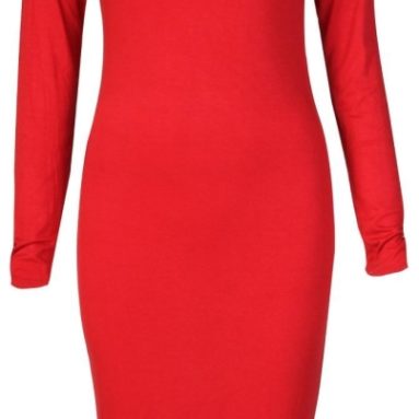 Christmas dresses: Red Midi Dress