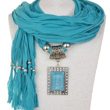 Shawl Necklace Scarves Pendant Women