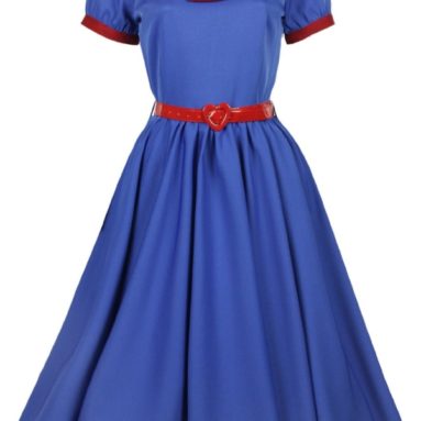 Vintage 1950s Flared Swing Party Evening Dress