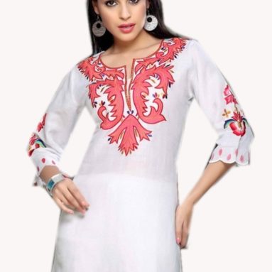 Tunic Flower Embroidered Top