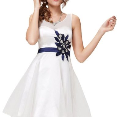 White Homecoming Party Dress