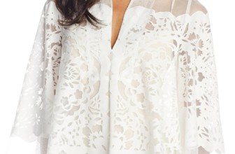 Lace Cape Top with Bell Sleeves