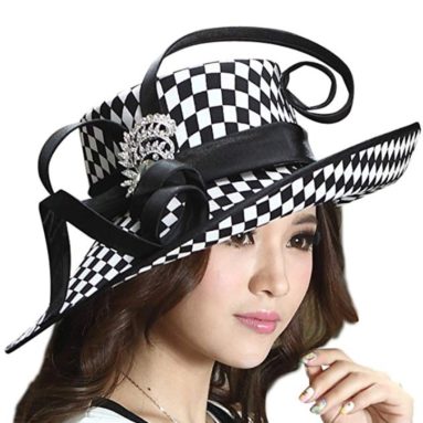 Young Ladies Satin Dress Hat Church Hat Formal Hat