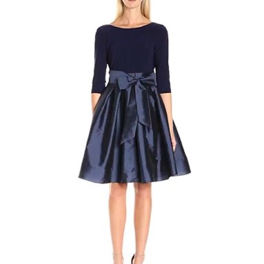 Women’s Taffeta Two-Fer Fit and Flare